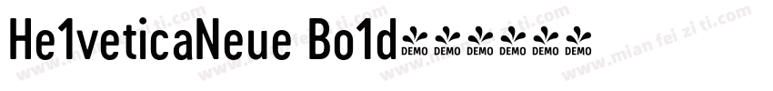He1veticaNeue Bo1d字体转换